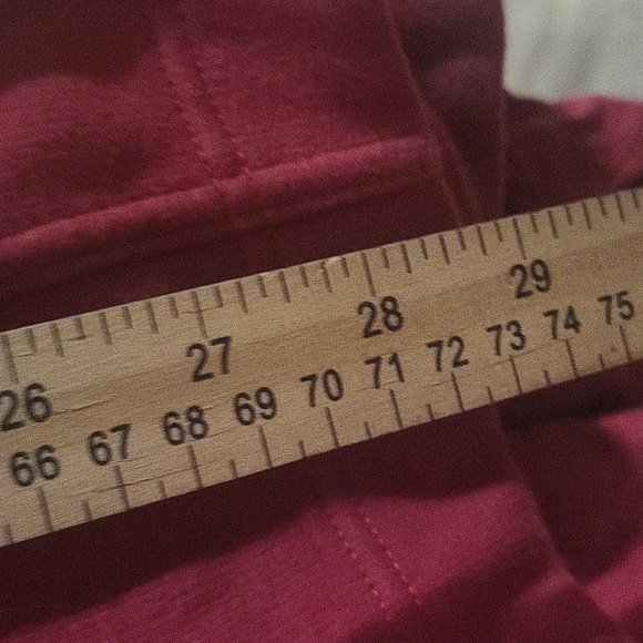 ATHLETA LONG-SLEEVED RED COWL NECK ZIP POCKETS THUMBHOLES SZ 3X - Picture 7 of 8